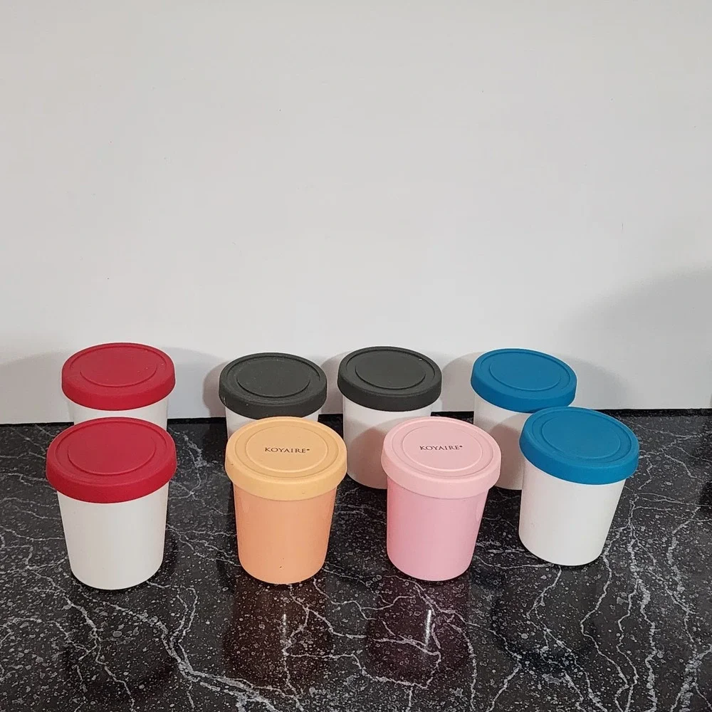 StarPack Portion Control Mini Ice Cream Containers for Homemade Ice Cream 8 Pc.